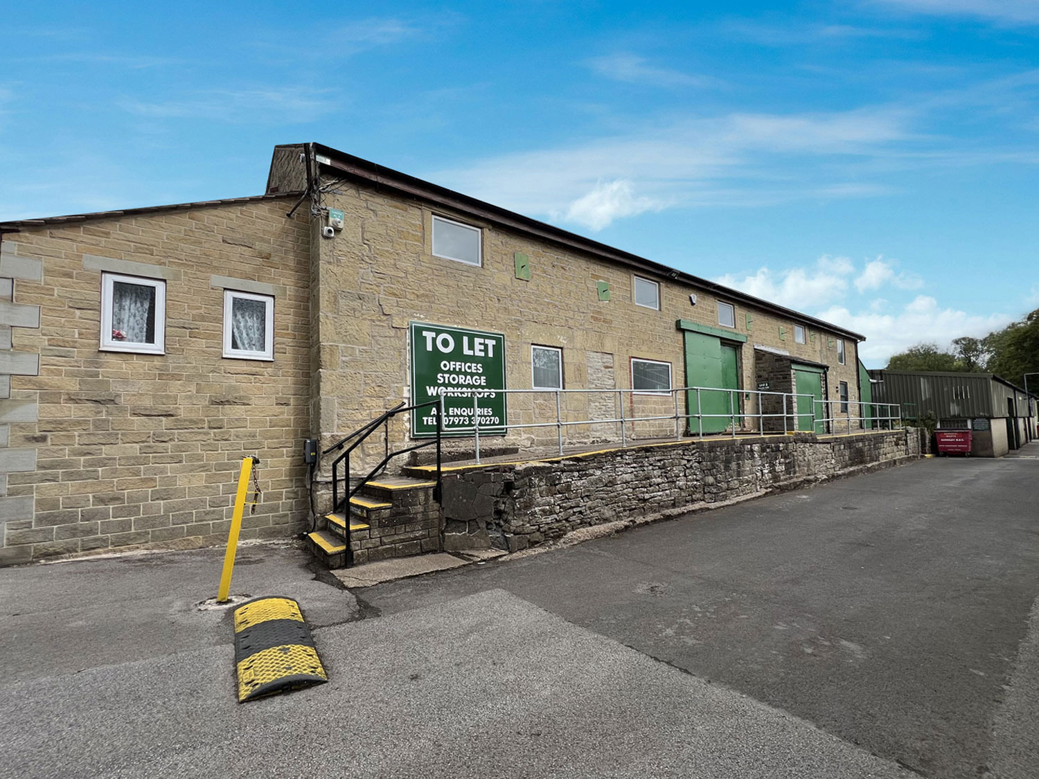 An image of the outside of a unit inside of Hoyle Mill Thurlstone.
