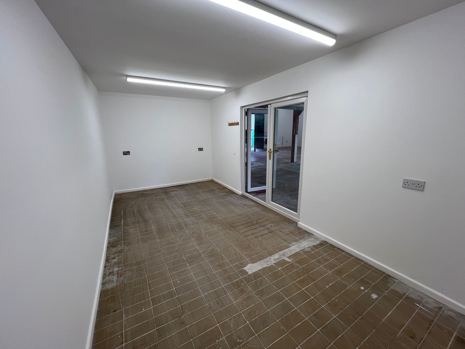 An internal view of the extra room in Unit 5.