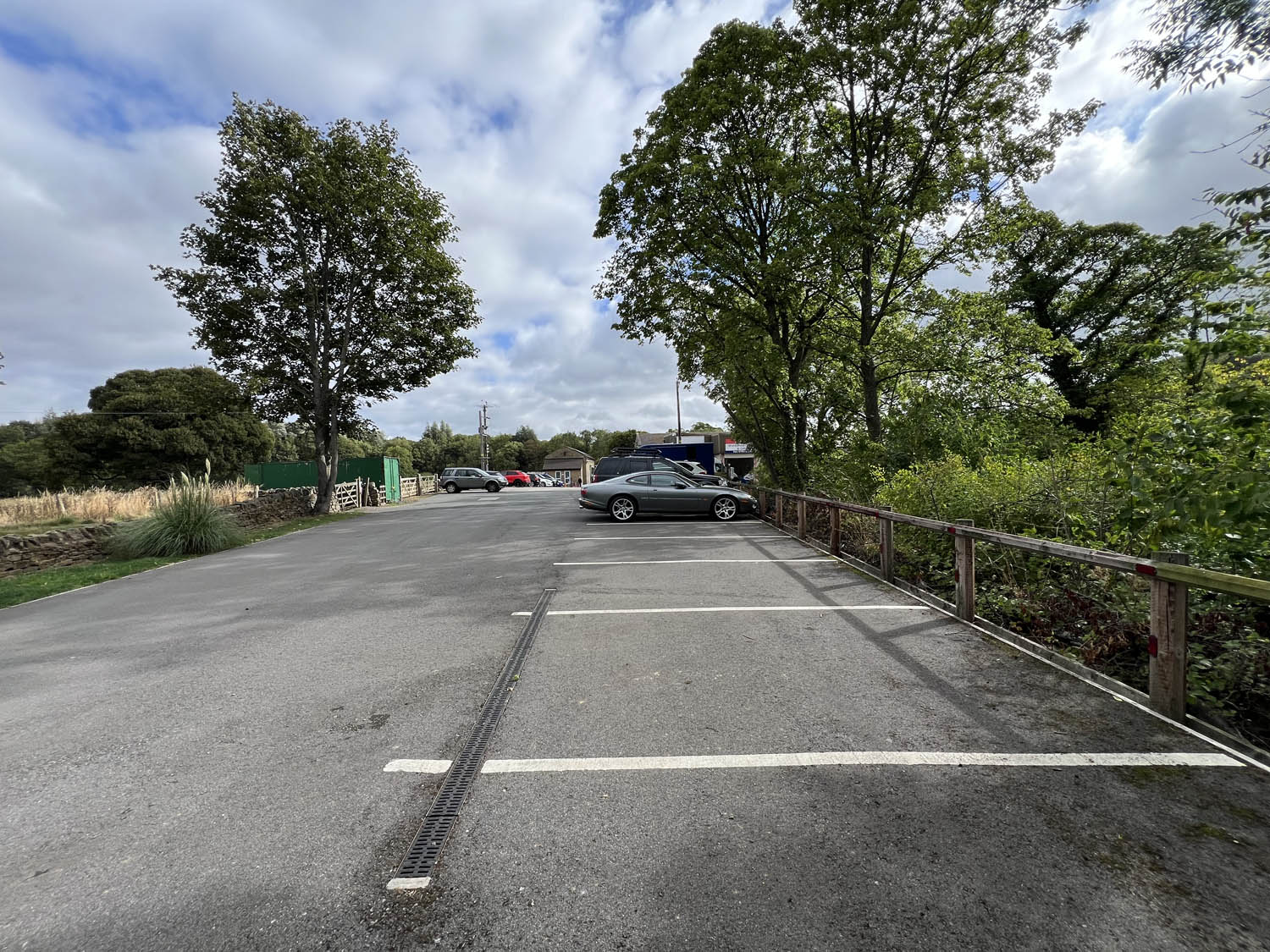 An image of the carp parking facilities.