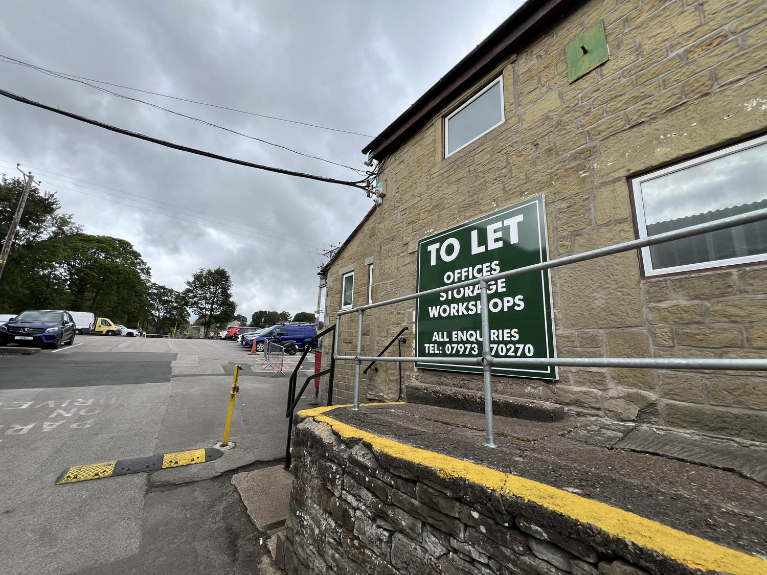 An image of the lower car park.
